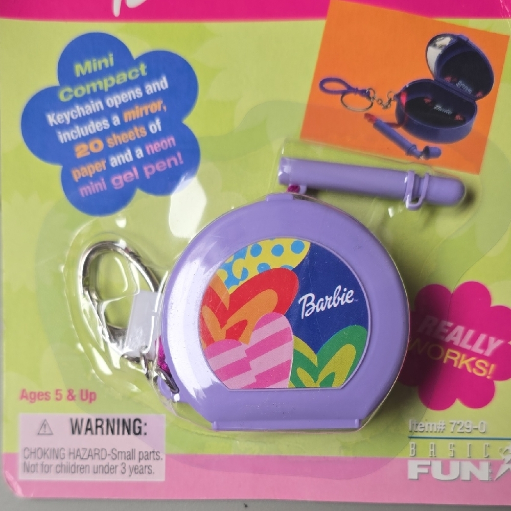 Barbie Dress Up Vanity Keychain - Blue and Purple Lot Of 4 - Picture 2 of 8